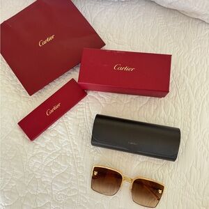 Cartier Women's Gold Sunglasses